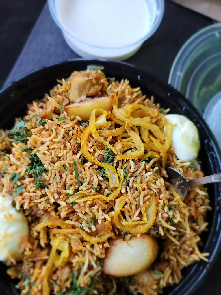 Delicious Chicken Biryani at Empire Grill in Edmonton, AB